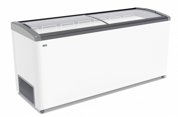 Ларь морозильный Gellar FG 700 E c наклонным гнутым стеклом